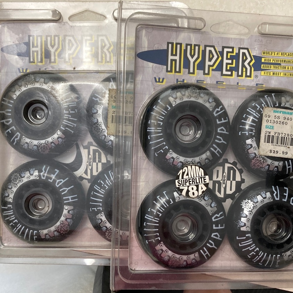 Hype Wheels Black Skate Wheels 2 packs for 1 price only